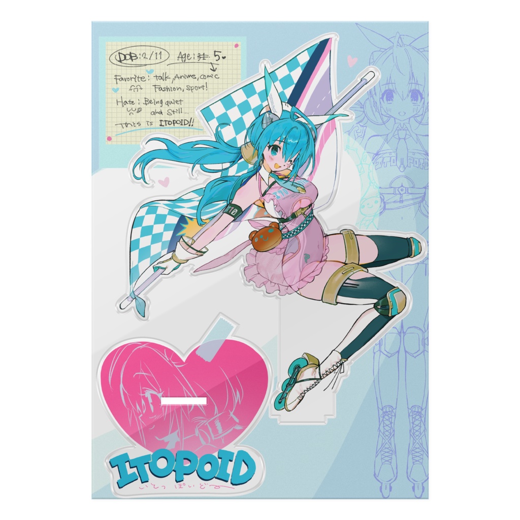 イトッポイド A5サイズアクリルスタンド