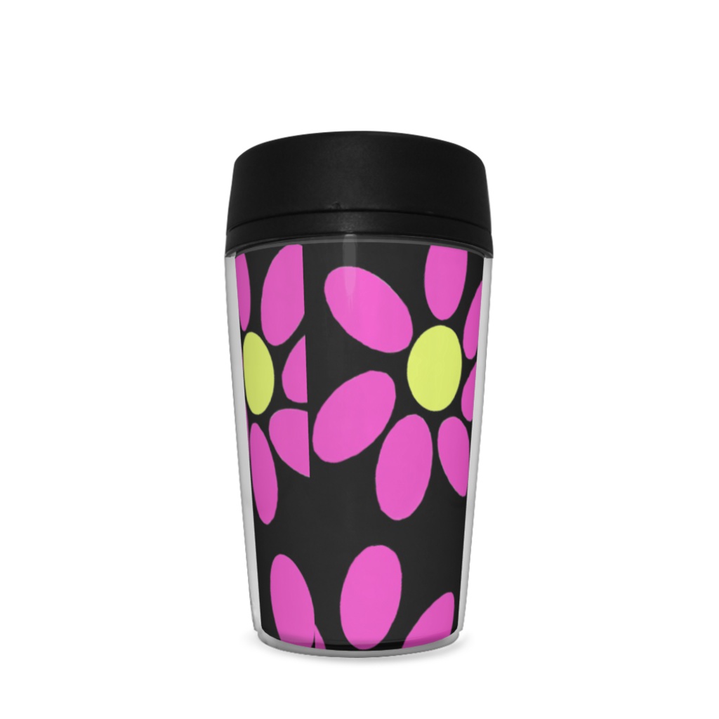 花模様タンブラー