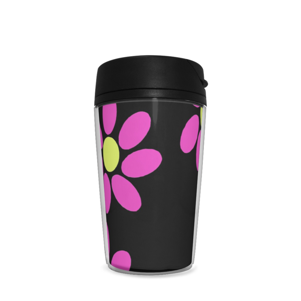 花模様タンブラー