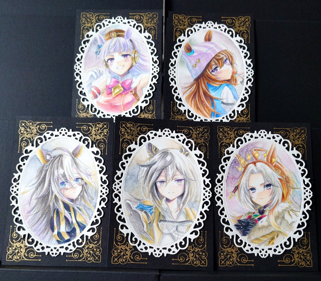【フレームレス原画】黄金一族 × 肖像画モチーフ
