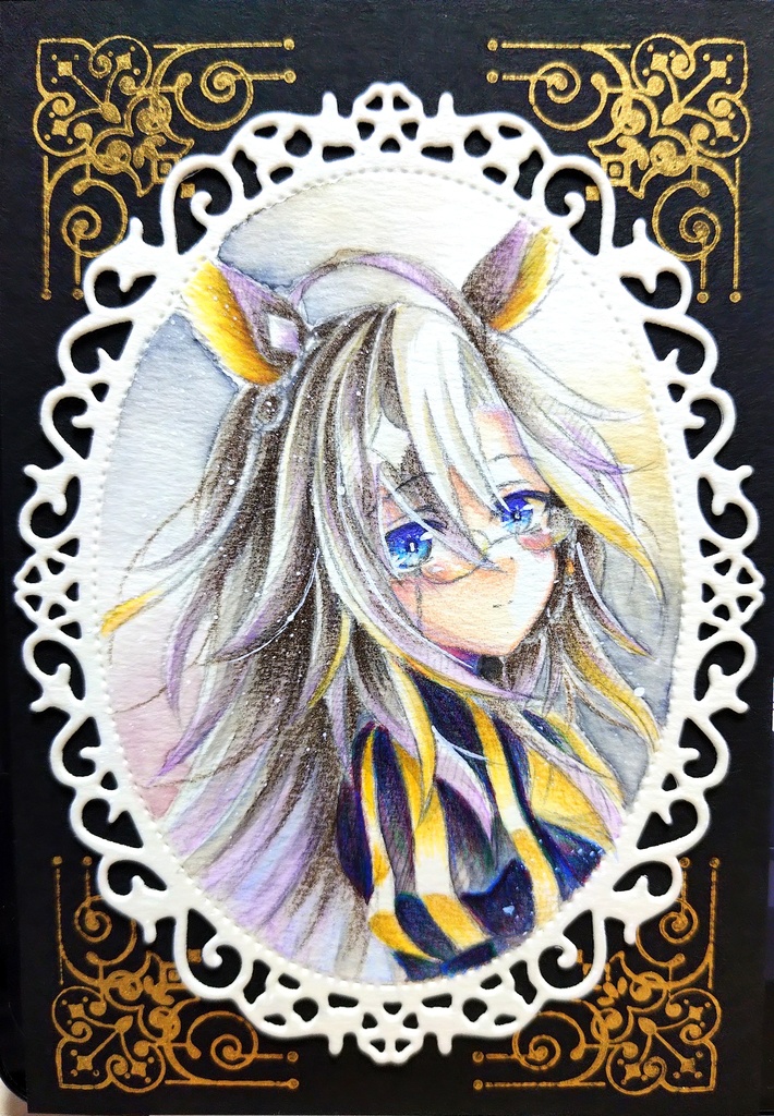 【フレームレス原画】黄金一族 × 肖像画モチーフ