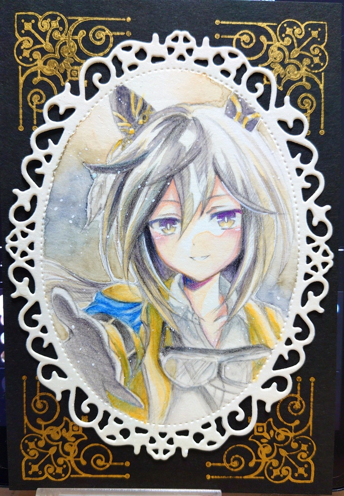 【フレームレス原画】黄金一族 × 肖像画モチーフ