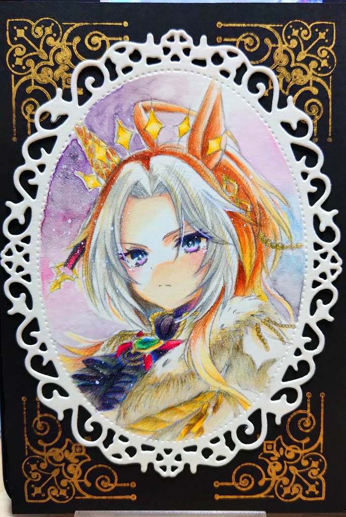 【フレームレス原画】黄金一族 × 肖像画モチーフ