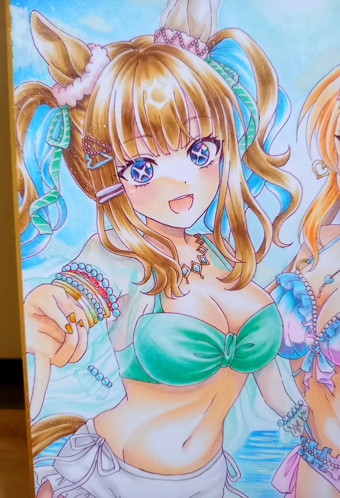 【中色紙】アーモンドアイ&フサイチパンドラ-Almond Eye & Fusaichi Pandora-