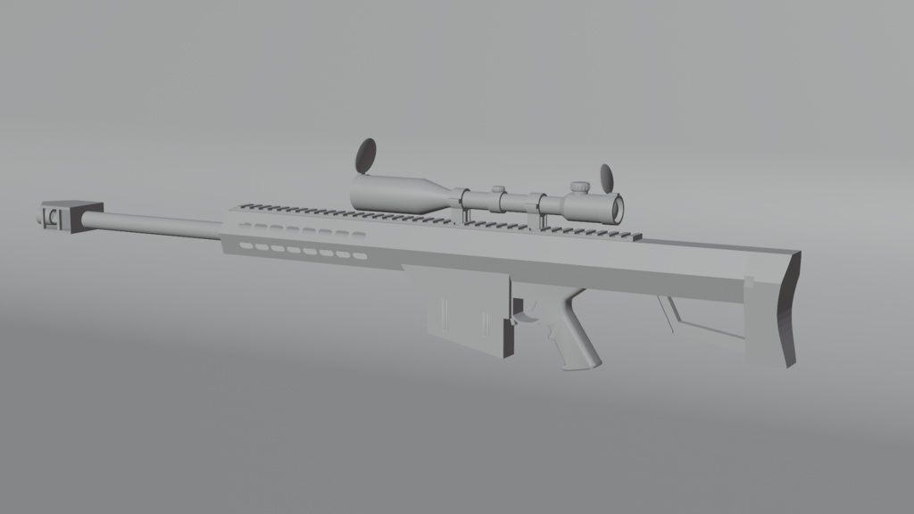 対物ライフル 3dモデル 3dcg素材置き場 Booth