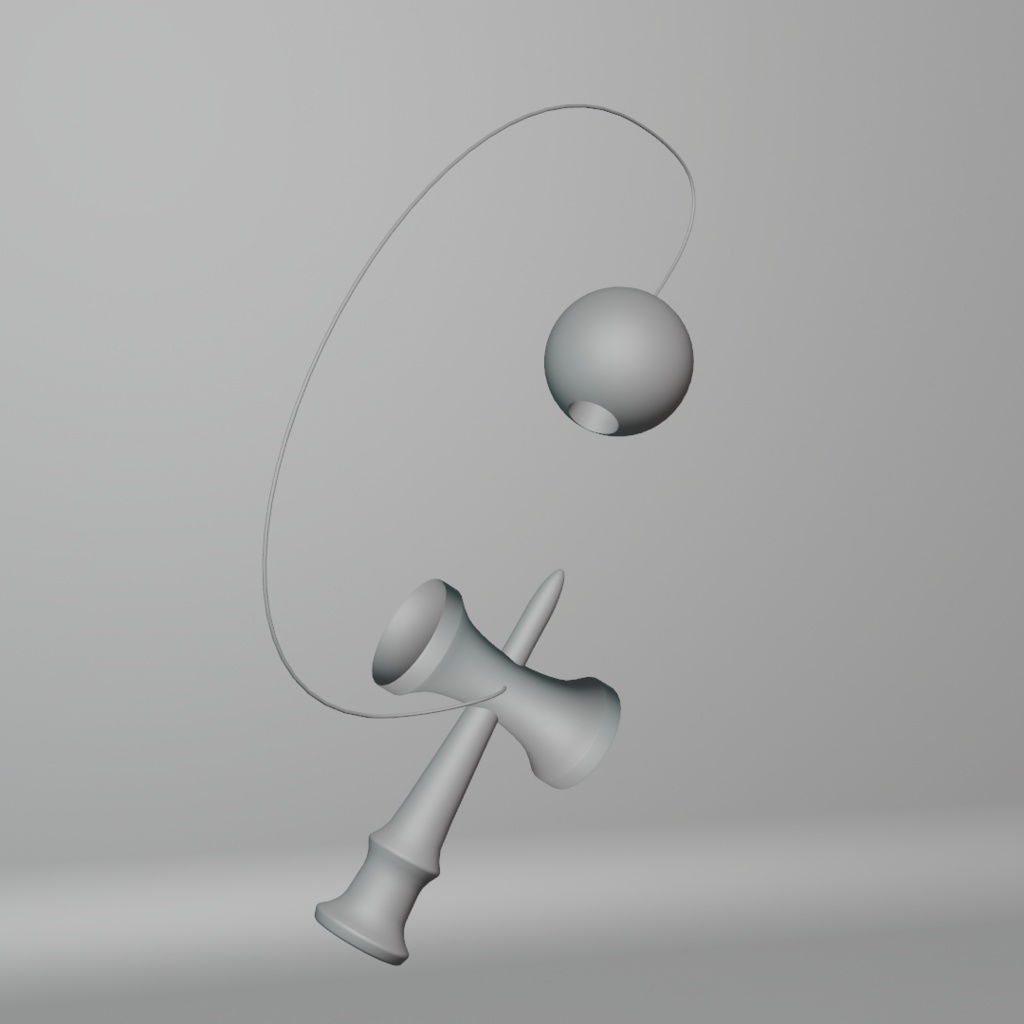 VRC,3Dモデル】けん玉 - 3DCG素材置き場 - BOOTH