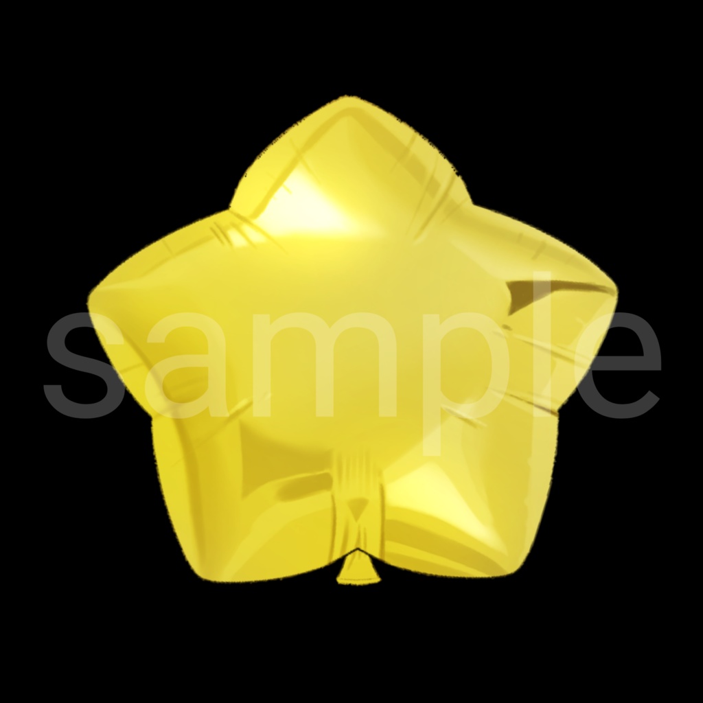 手書きの風船イラスト3種