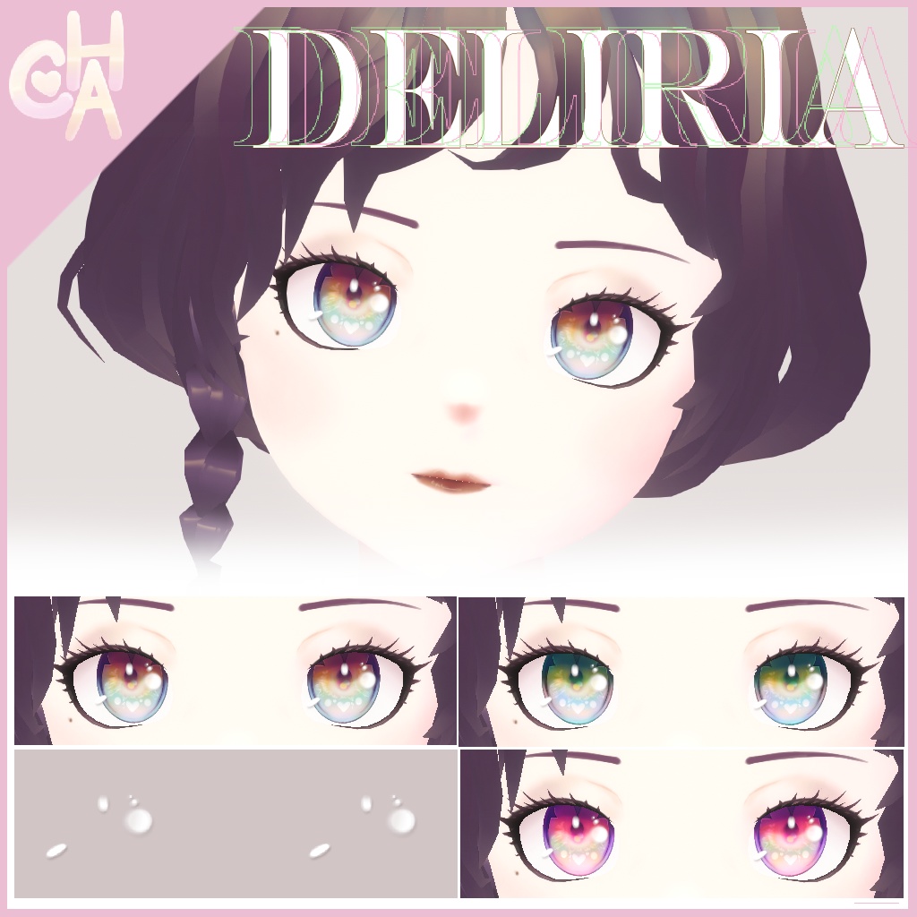 (Commercial) [VRoid] Deliria Iris and Charmed Highlight - デリリア・アイリス＆チャームド・ハイライト・セット