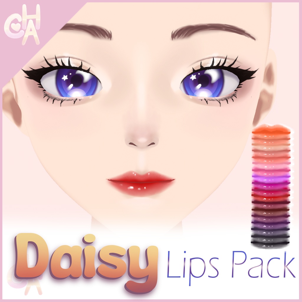 (Commercial) [VRoid] Daisy 18 Lips Pack -   デイジー18リップパック