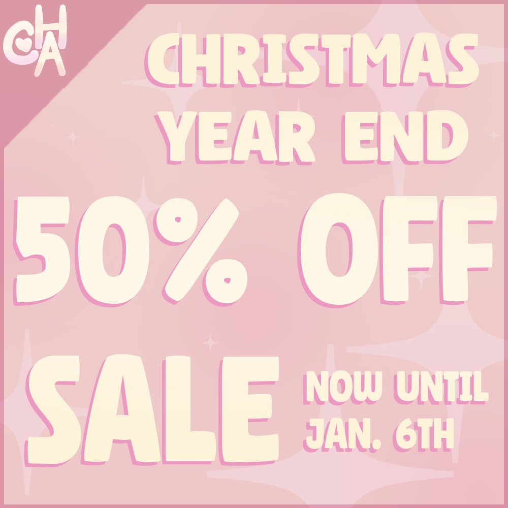 50% off SALE - Christmas and Year End Celebration!