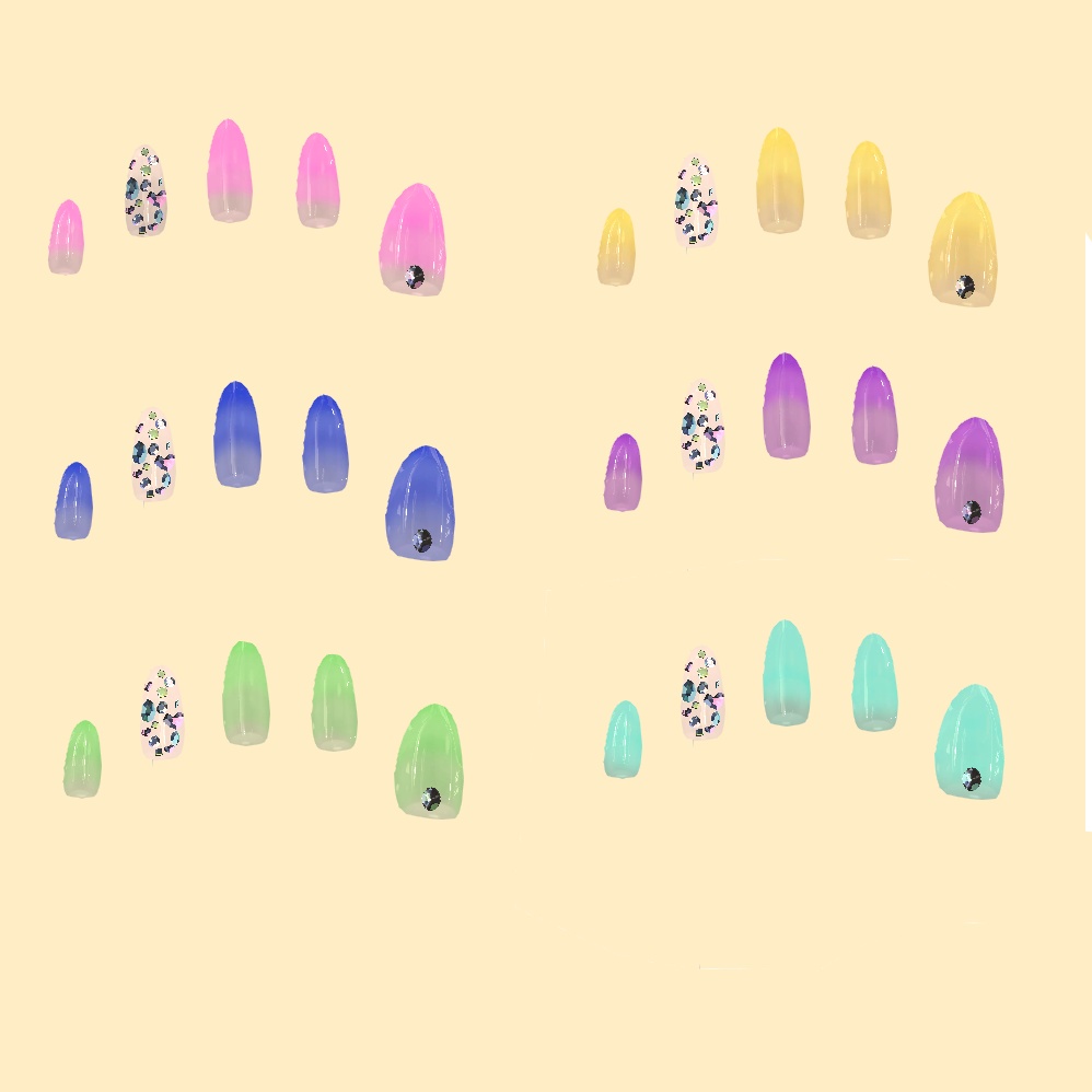 【複数アバター対応予定】キラキラBijouNail✨『MDollnail対応』全六色同梱
