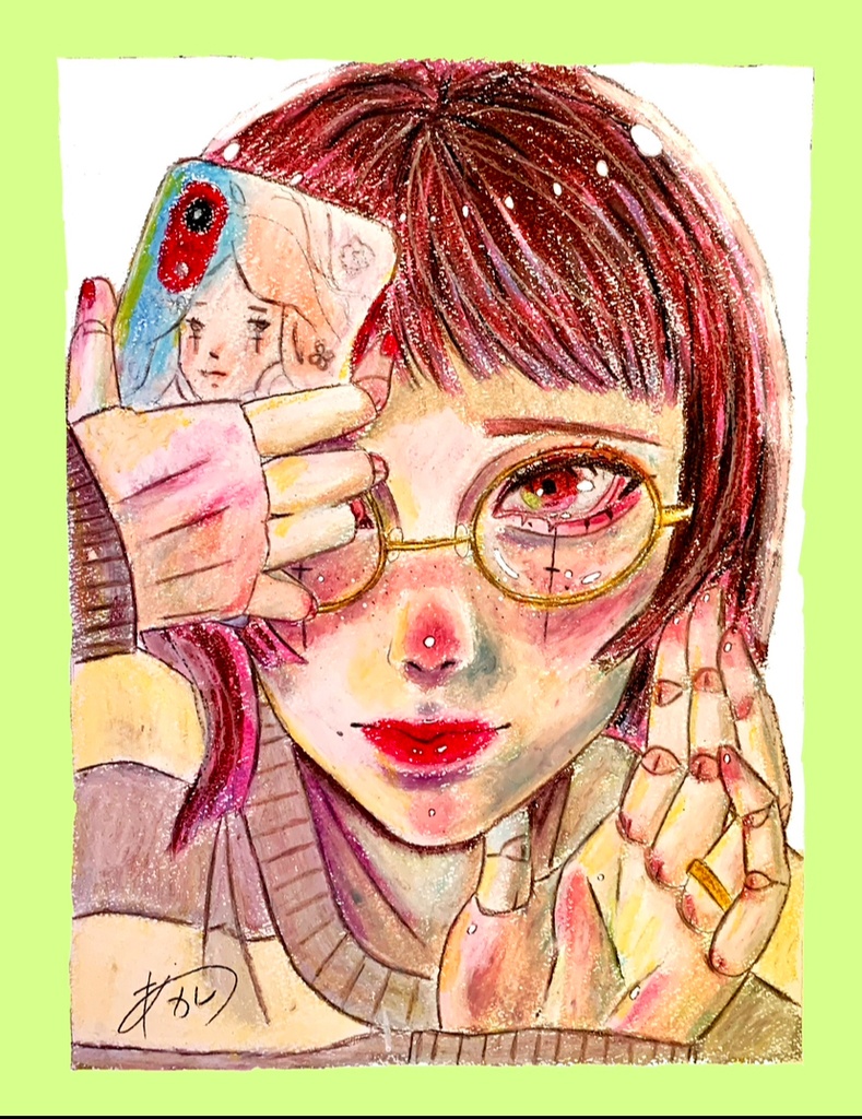 「自撮り」原画