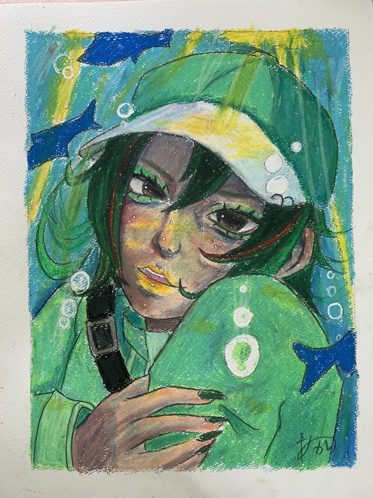 「平成を泳ぐ河童」原画