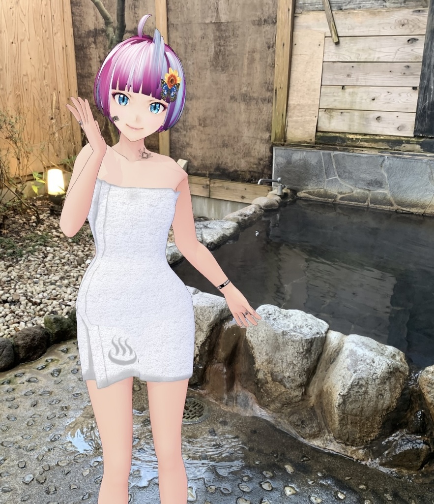 温泉バスタオル VRoid用