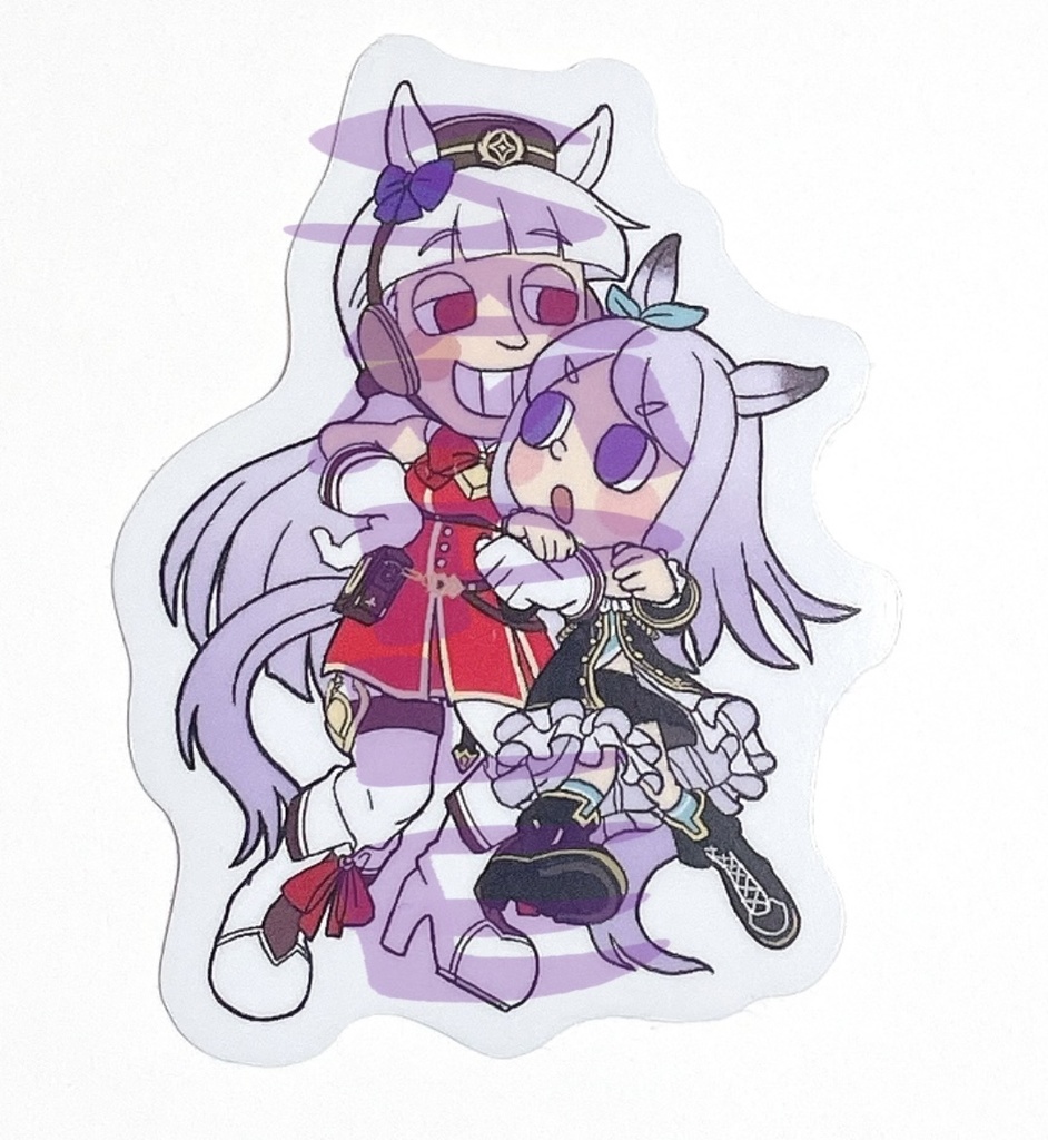 ゴールドシップ&メジロマックイーン　防水ステッカー