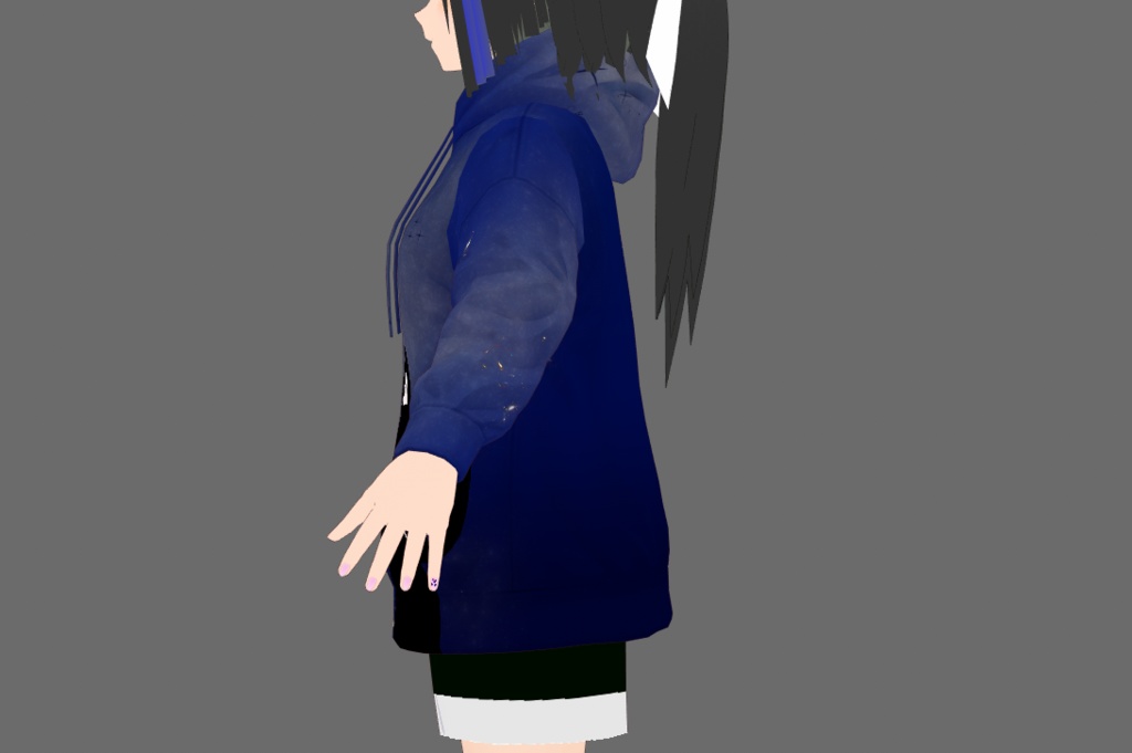 七夕パーカー(天の川とクロネコ)