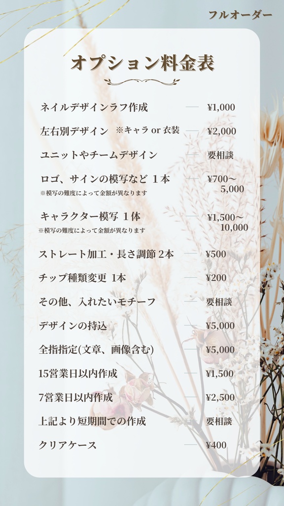 オプションについて