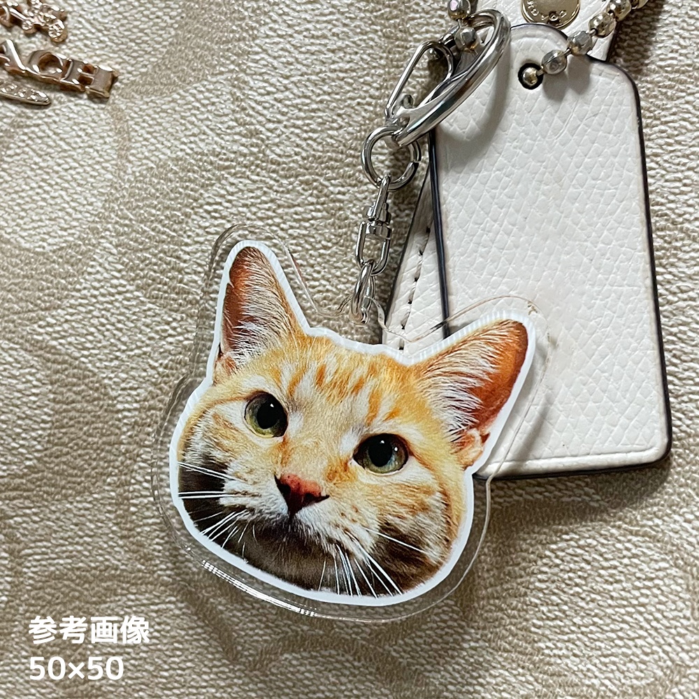 まっちゃん アクリルキーホルダー 顔のみ アクキー 【ぽちゃ猫部】