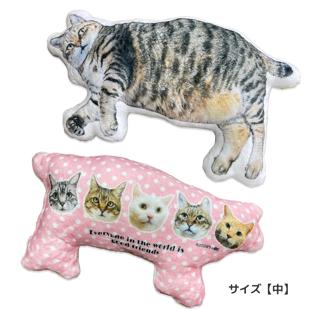 BIGパンちゃん&ぽちゃ猫部全員集合・ふかふかクッション