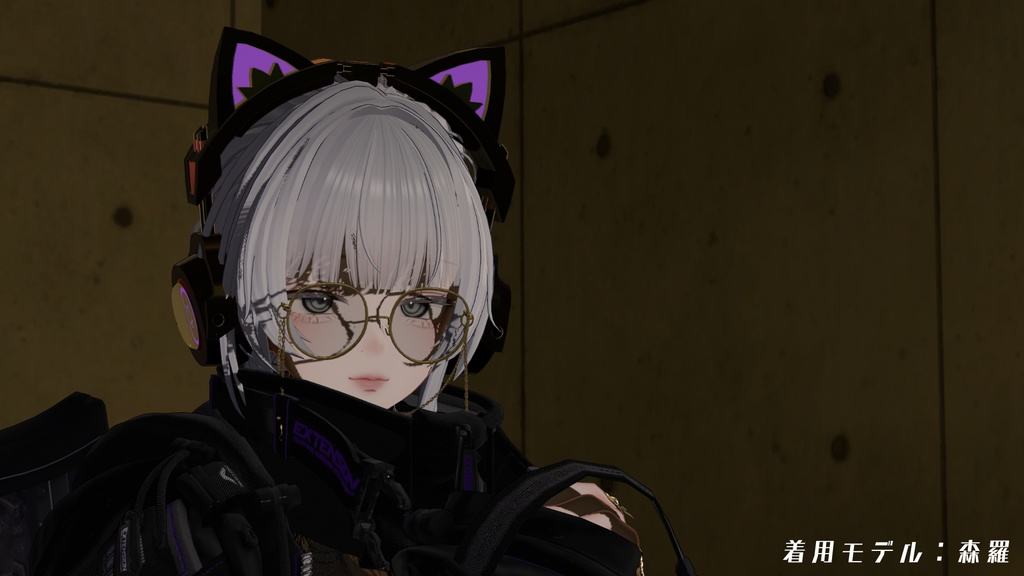 【複数アバター対応】ねこみみヘッドフォン【簡単導入・オーディオリンク対応】