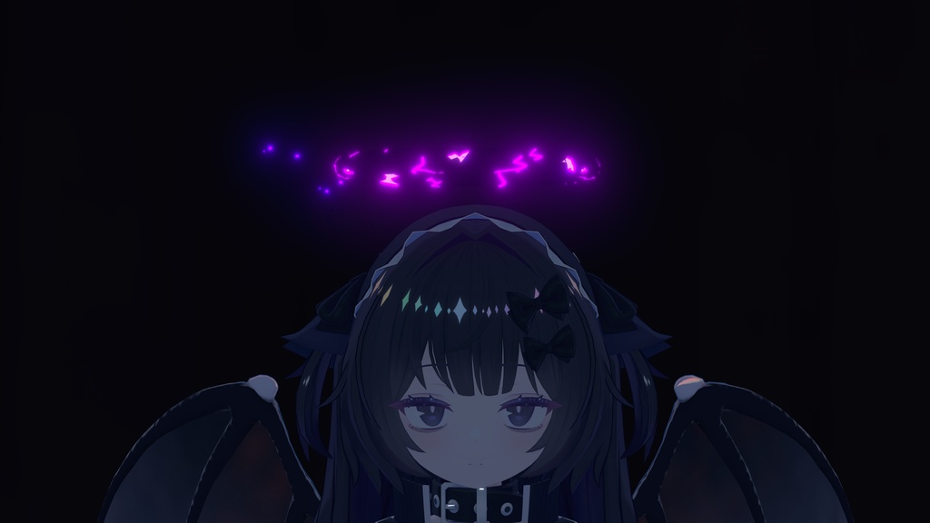 【Quest対応】触ると割れちゃう!堕天ヘイロー【オマケの羽付き】