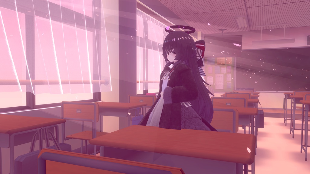 【Quest対応】触ると割れちゃう!堕天ヘイロー【オマケの羽付き】