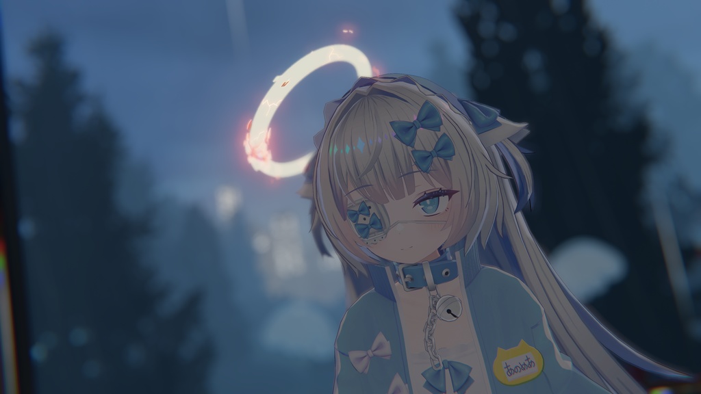 【Quest対応】触ると割れちゃう!堕天ヘイロー【オマケの羽付き】