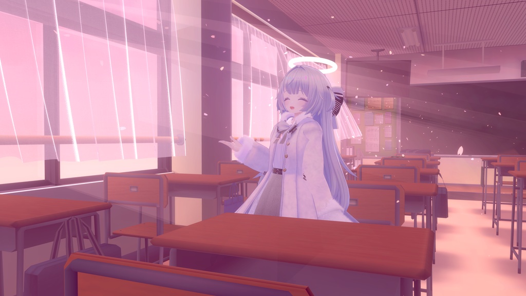 【Quest対応】触ると割れちゃう!堕天ヘイロー【オマケの羽付き】