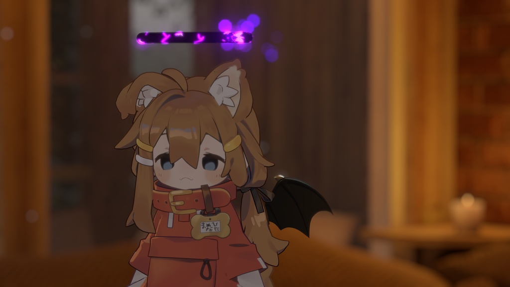 【Quest対応】触ると割れちゃう!堕天ヘイロー【オマケの羽付き】