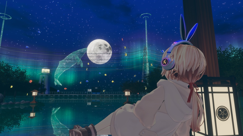 【オーディオリンク対応】ウサ耳スペースヘッドフォン【簡単導入】