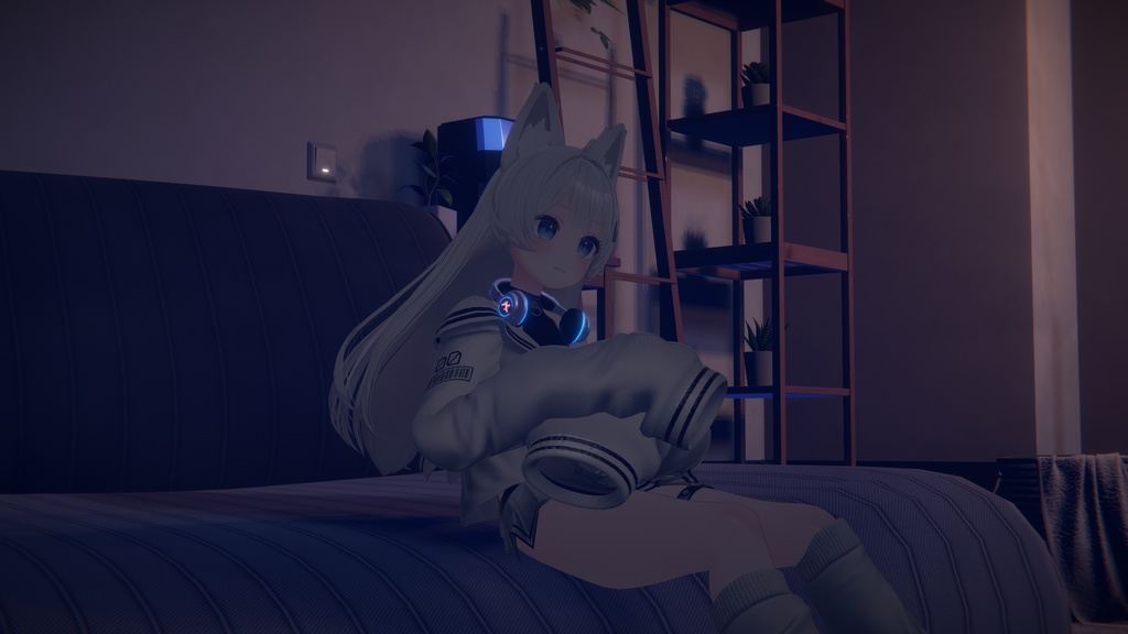 【オーディオリンク対応】ウサ耳スペースヘッドフォン【簡単導入】