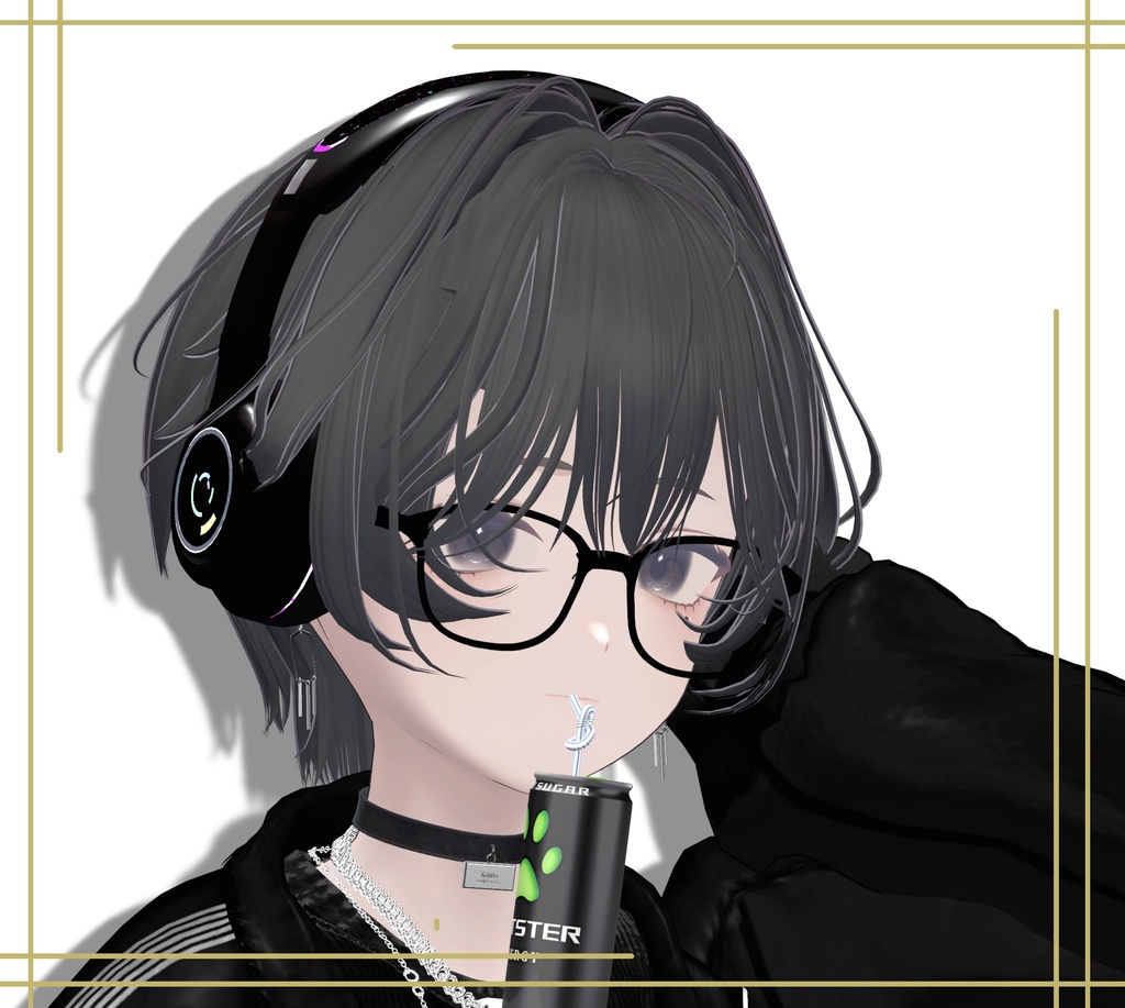 【オーディオリンク対応】ウサ耳スペースヘッドフォン【簡単導入】