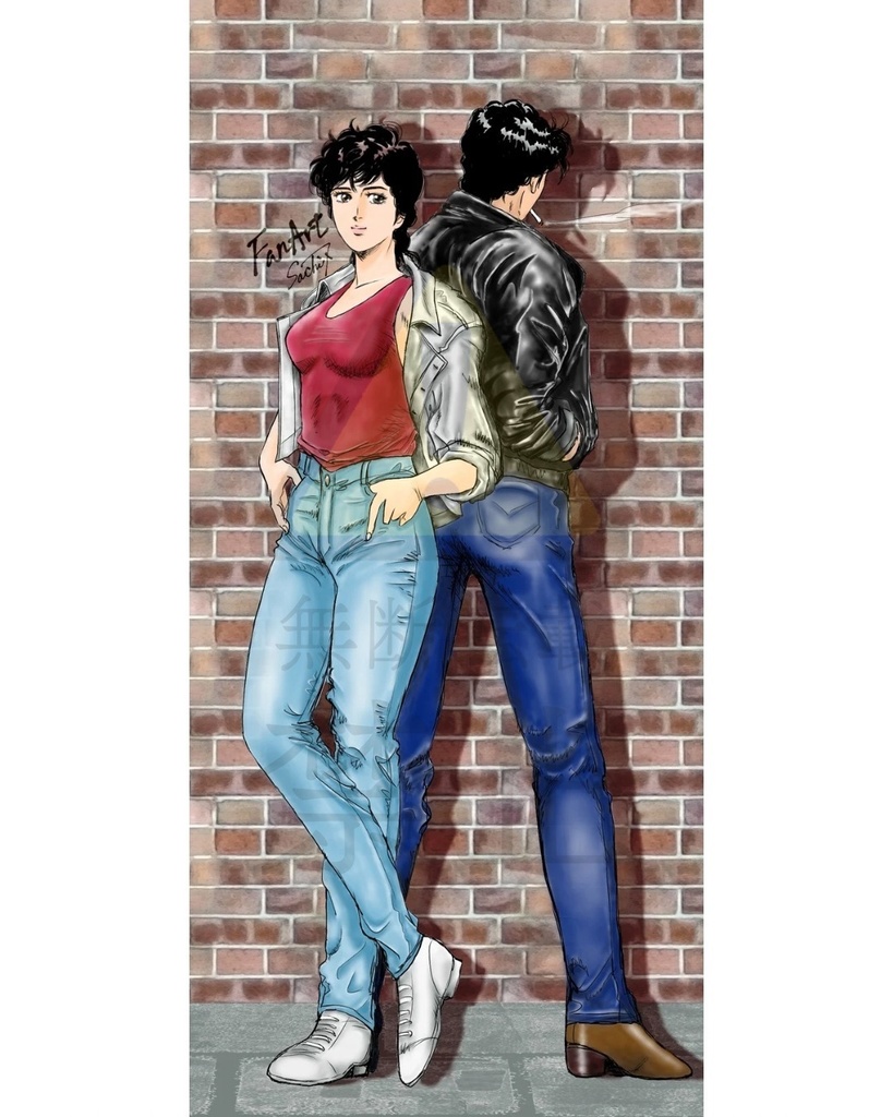 【CH獠香】スマホ用壁紙（2枚セット）