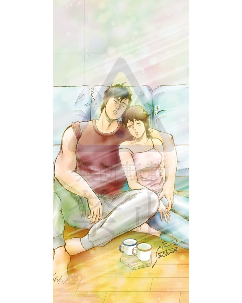 【CH獠香】スマホ用の壁紙（2枚セット）