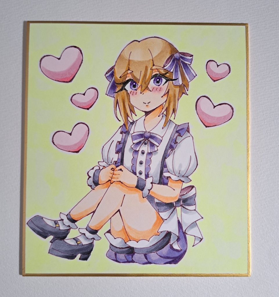 ミニ色紙、豆色紙