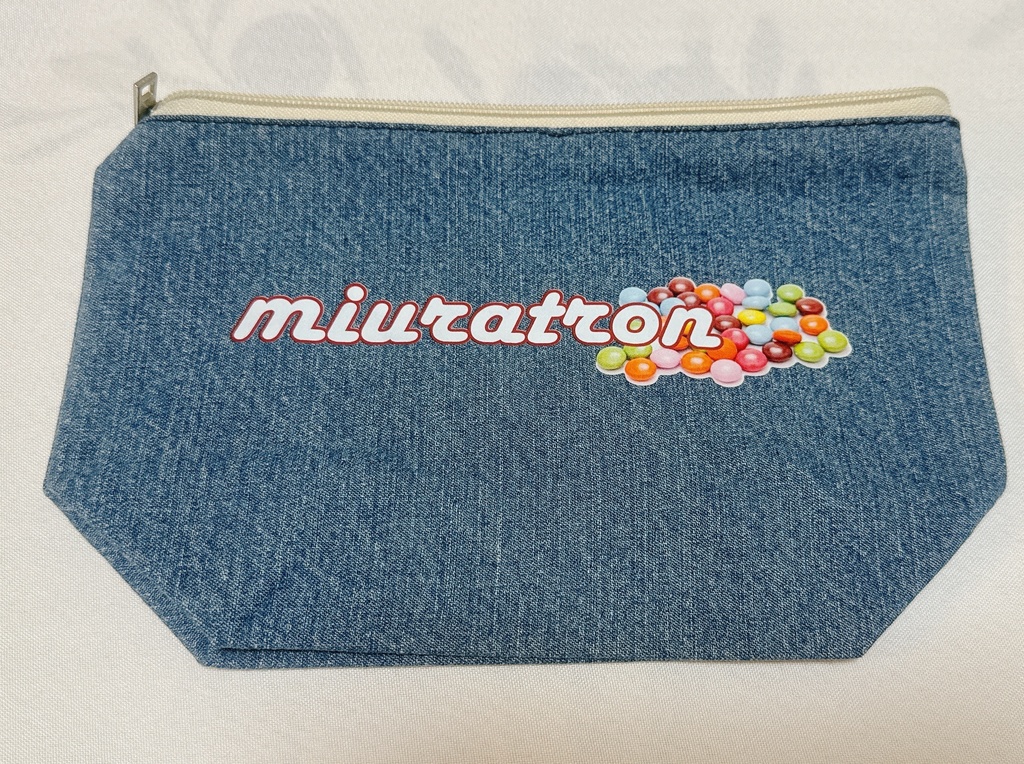 【miuratron】デニムポーチ