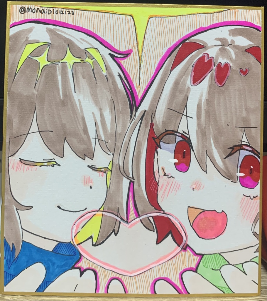 フリキャラ色紙