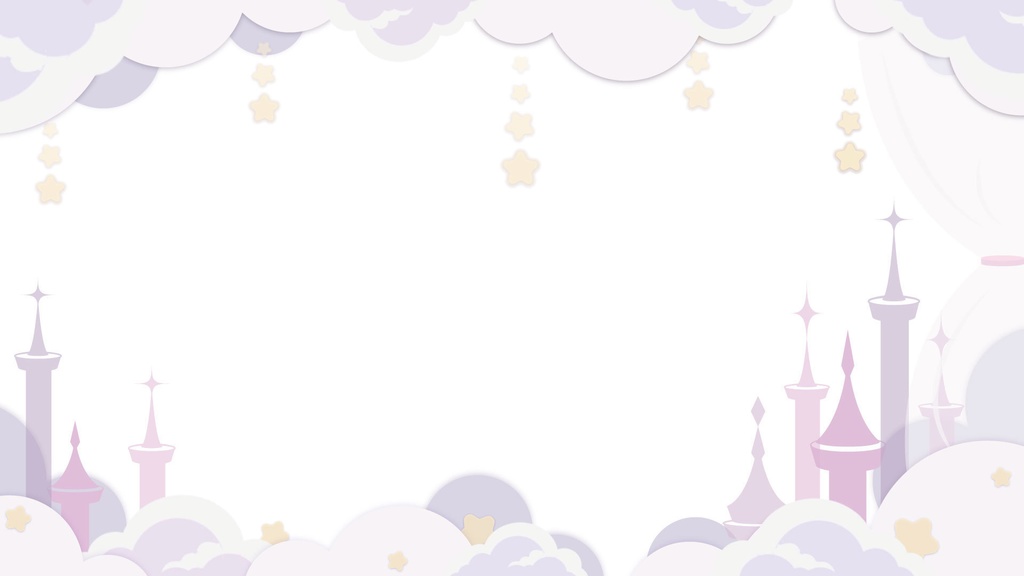 ゆめかわ配信画面 ー淡いプリンセスー