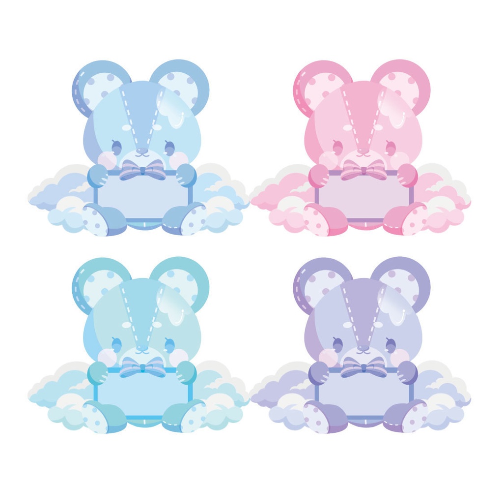 ゆめかわテディベアボードセット