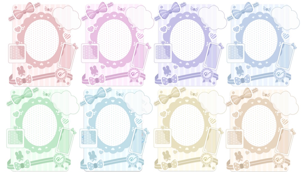 【無料】ガーリーメッセージカード紹介