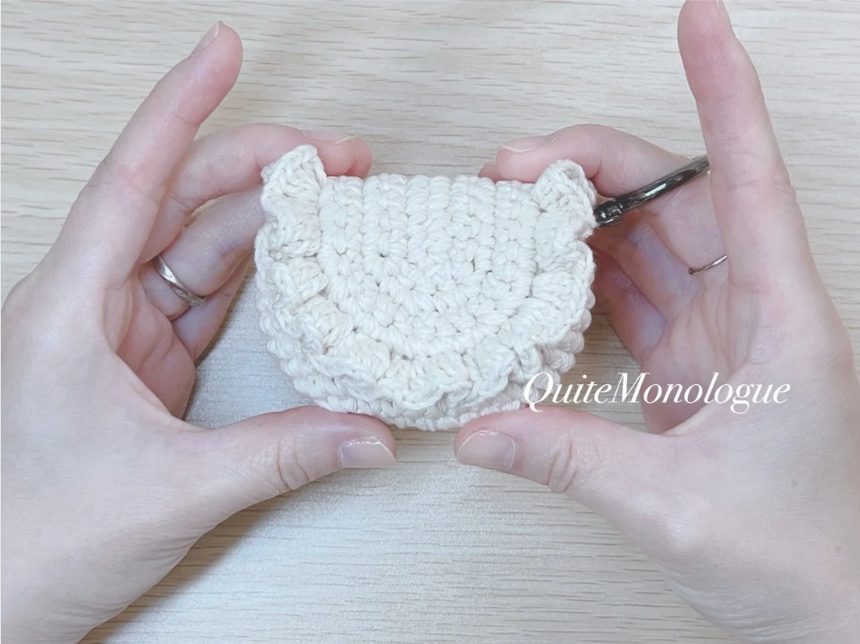 【編み図】Airpodsがぴったり入る!ミニフリルポーチ Mini Frill Pouch – AirPods (3rd Gen) PDF Pattern