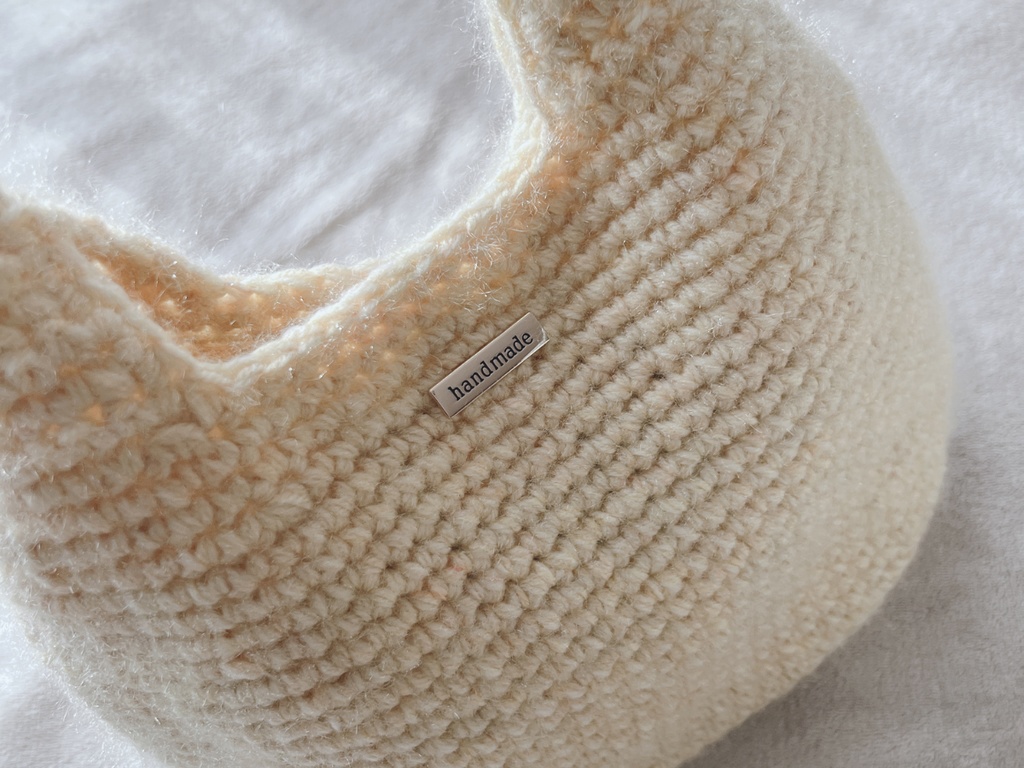 【かぎ針 編み図】メロウラウンドバッグ Mellow Round Bag | Single Crochet Bag