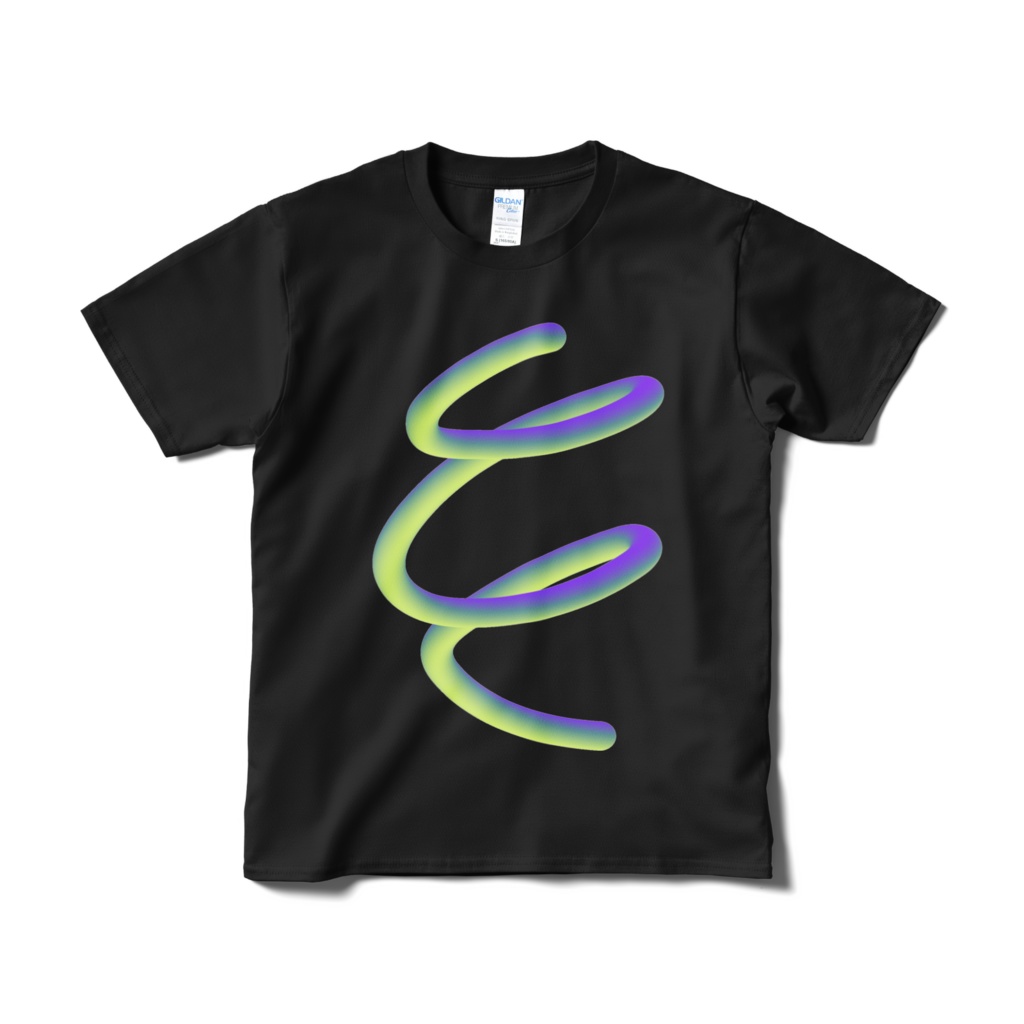 3Dスパイラルライン(黒)