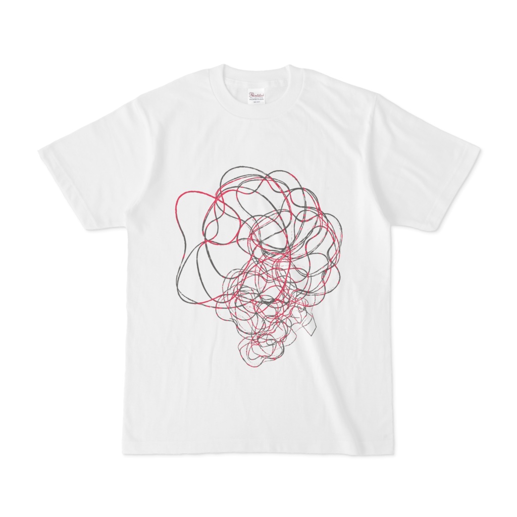 もじゃもじゃ線01(白)