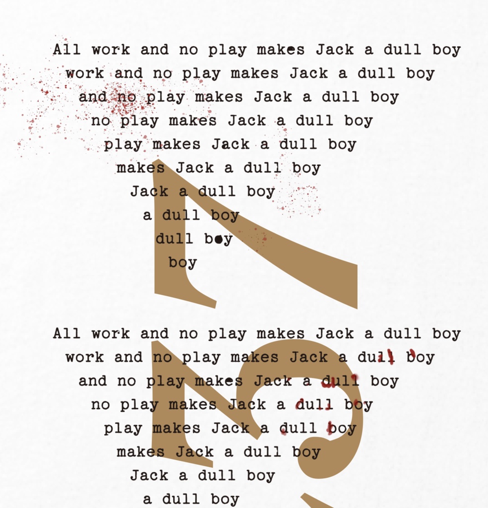 room237_blood白(ユニセックス)