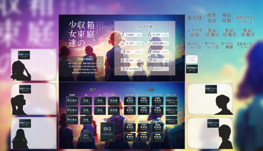 箱庭、収束の少女達【マーダーミステリーonline】