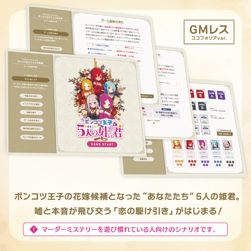 ポンコツ王子と5人の姫君【マーダーミステリーonline】