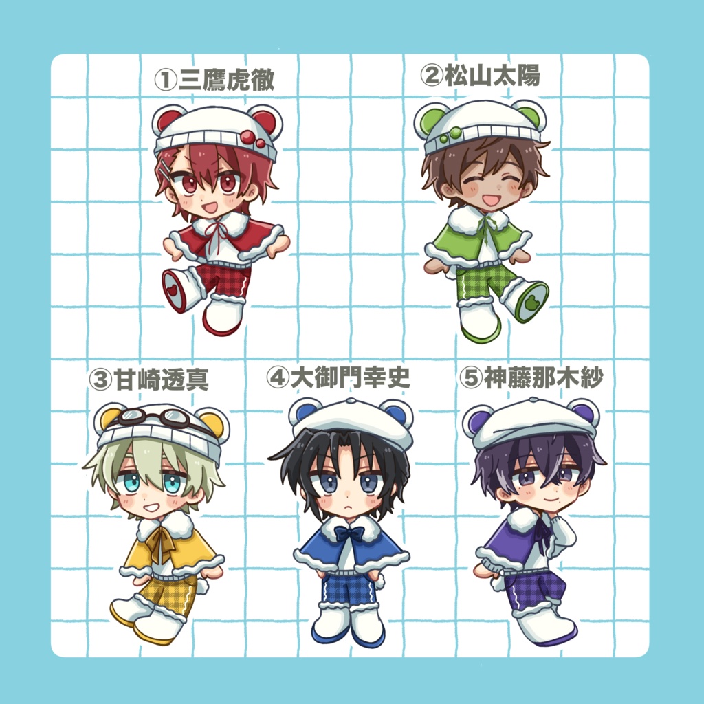 すいうぇ〜ぶもこくまアクキー