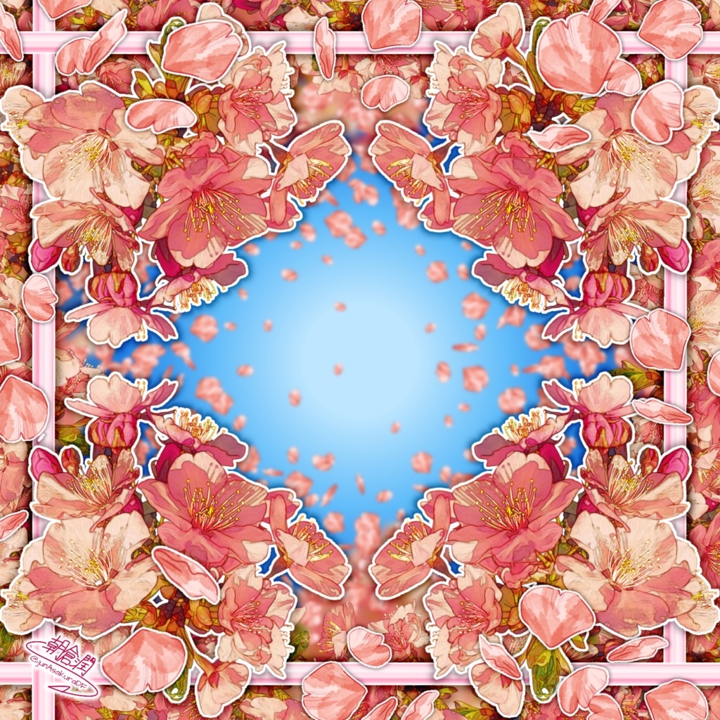 桜の季節Photo コースター(円形/角形)