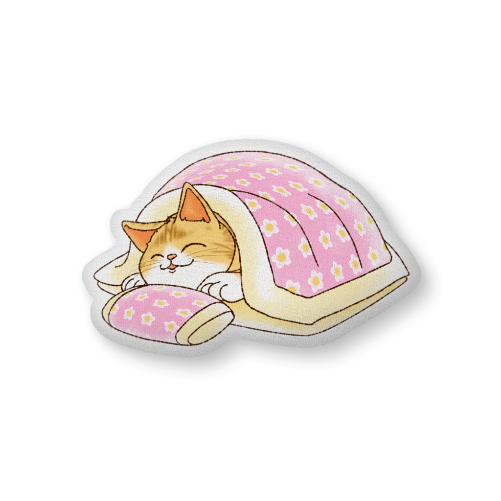 布団から出られない猫 ふかふかクッション(2サイズ